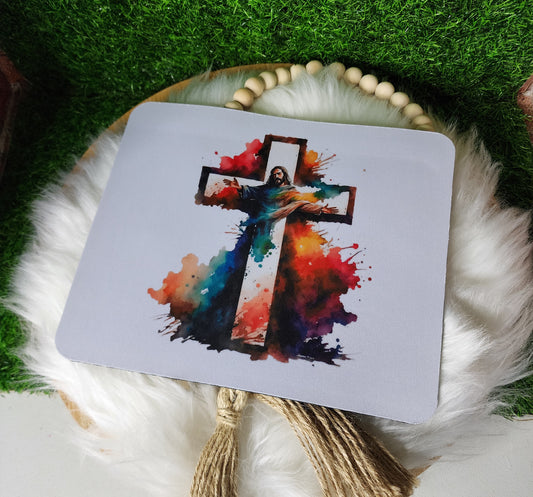Jesus in a Cross | Mouse Pad